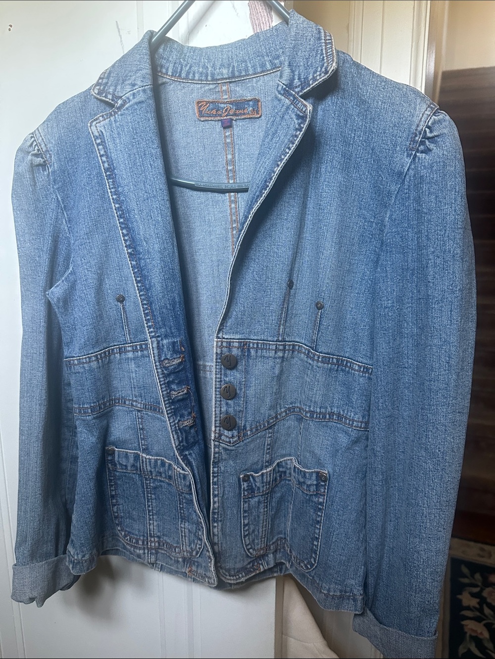 Vila Denim Blue Jean Jacket - Classic Women’s Blazer Style